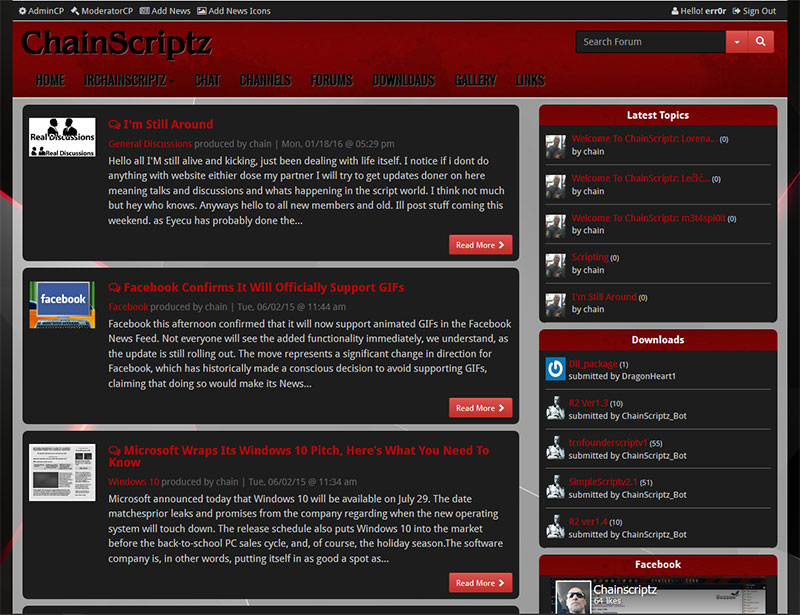 ChainScriptz.net Website